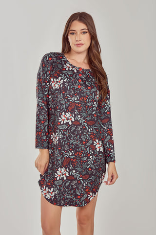 Holly Long Sleeve Sleep Dress