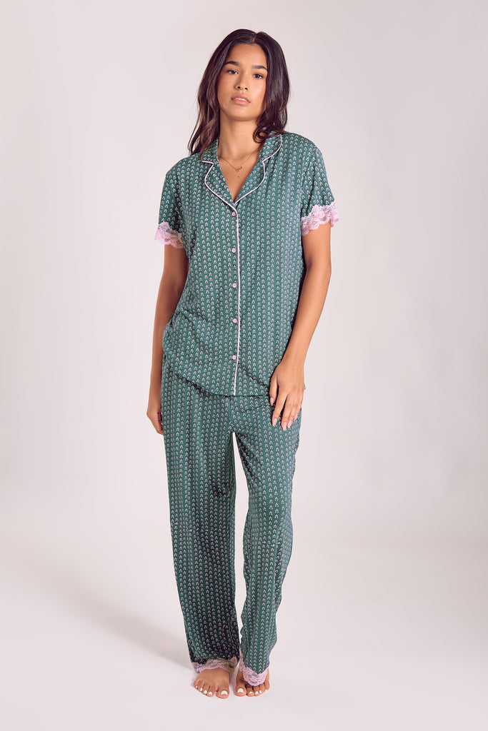 Vera Short Sleeve Pants Set