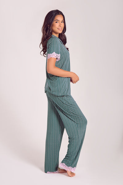 Vera Short Sleeve Pants Set