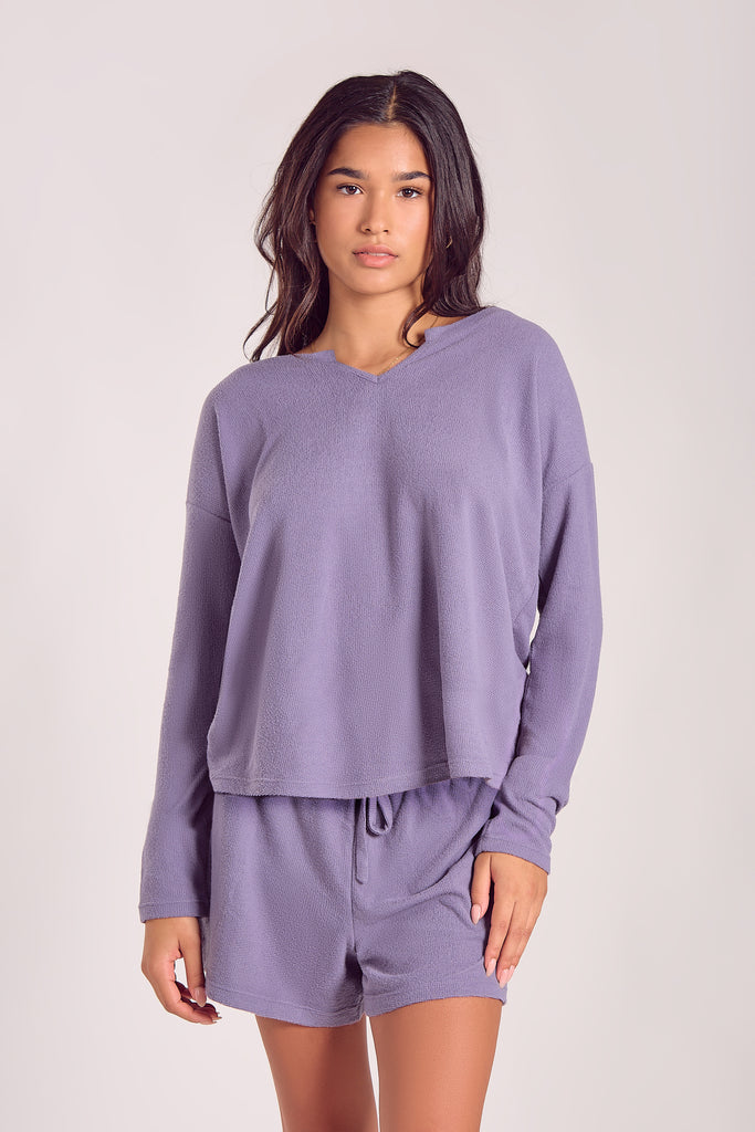 Maple Long Sleeve Shorts Set