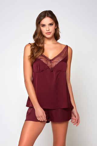 Burgundy Forest Cami Set